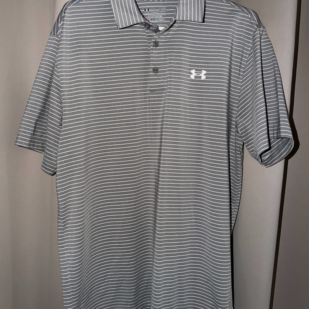 Under Armor Men’s Large Golf Premium Performance Polo Shirt Loose Fit